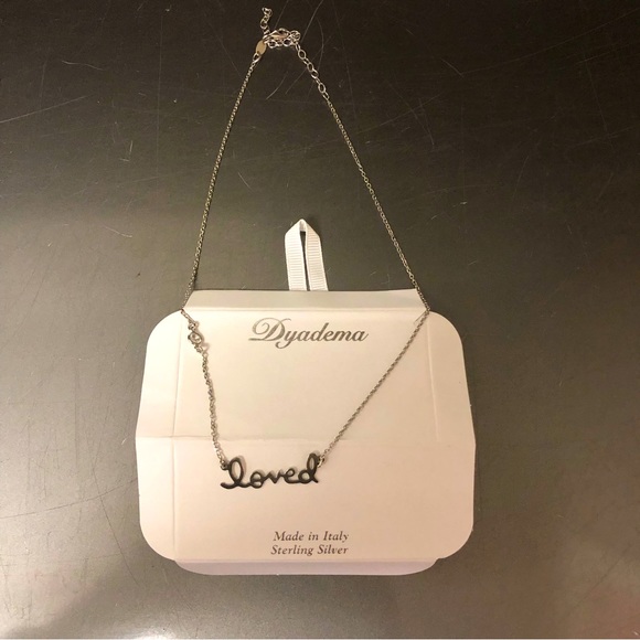 Dyadema Made in Italy Sterling Silver - Loved Necklace with clear stone - Picture 2 of 8